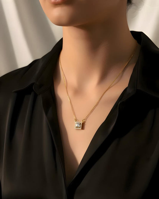 Pixel Perfect Bling (gold plated neck chain)