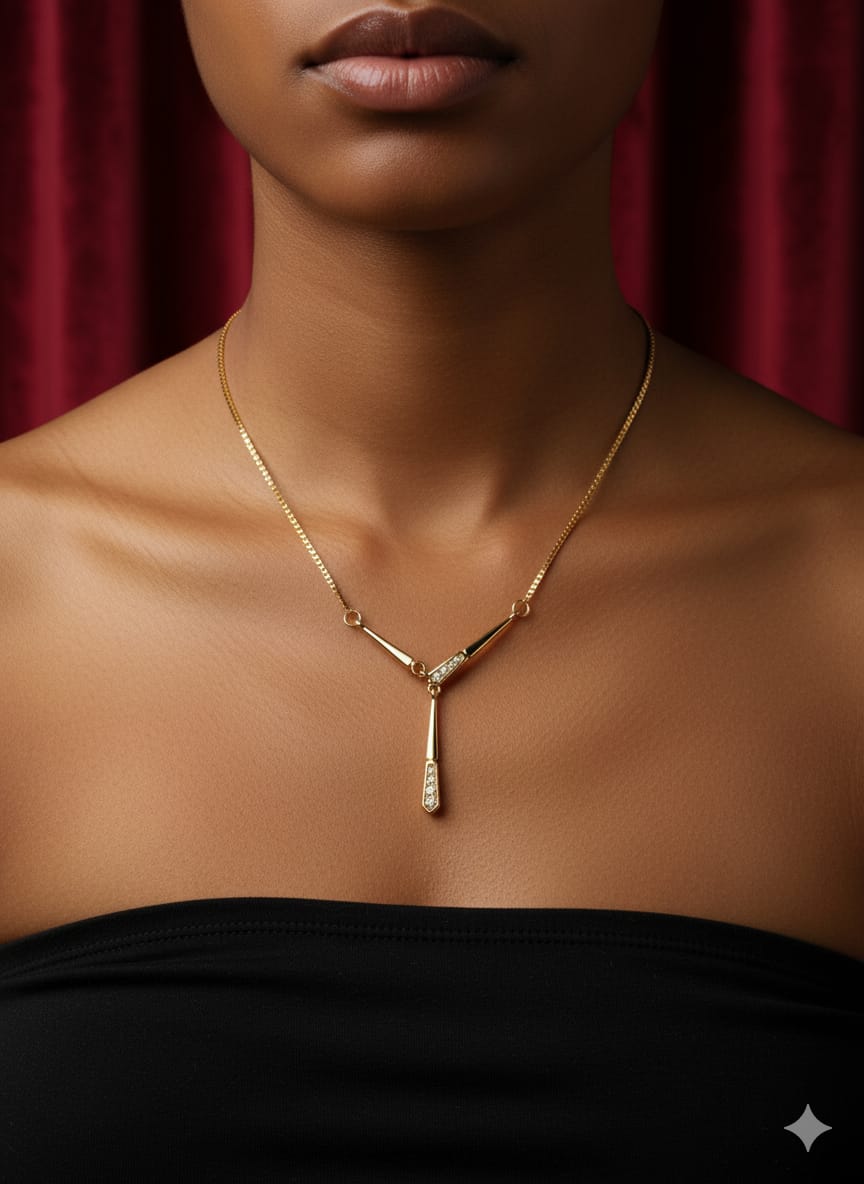 L World (Rose Gold neckchain)