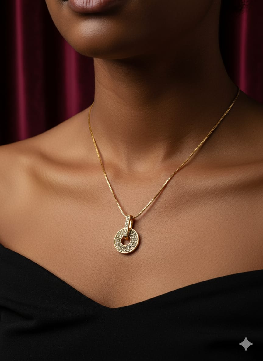 Orbit of Opulence (circle pendant neckchain)