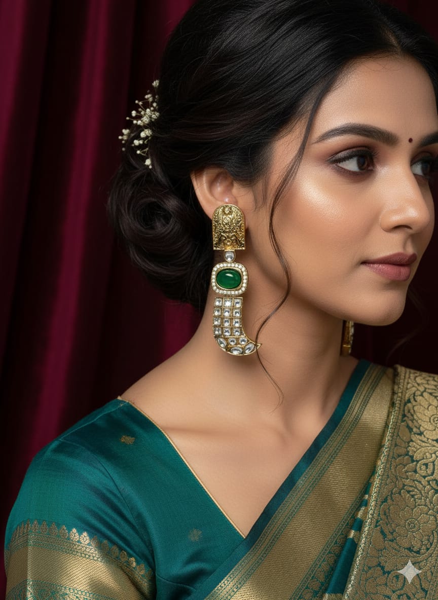 Anti que Chic Chandeliers (green earrings)