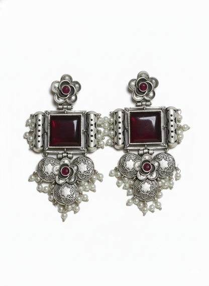 Antique Silver plated Earrings