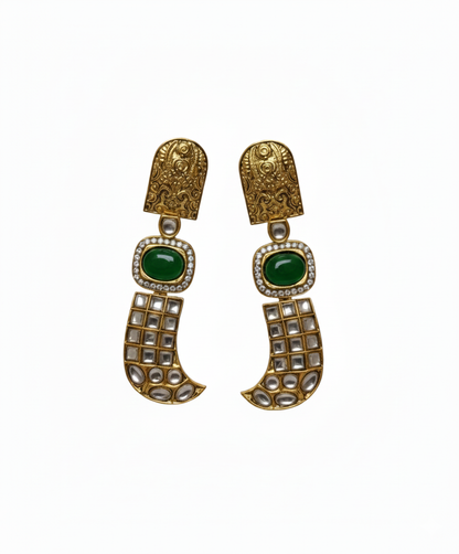 Anti que Chic Chandeliers (green earrings)