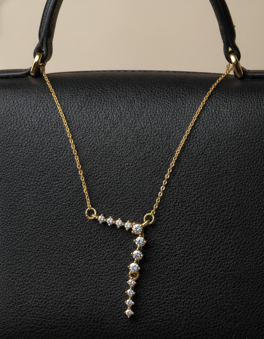 Dazzle Drop (gold plated neckchain)