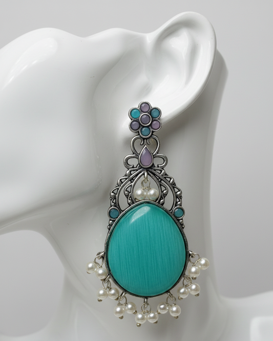 Antique Silver-plated Earrings