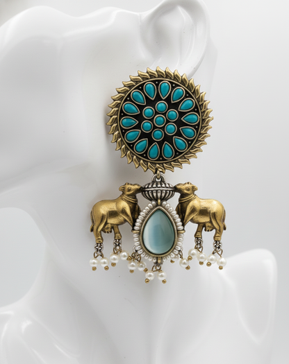 Antique Oxidized Earrings