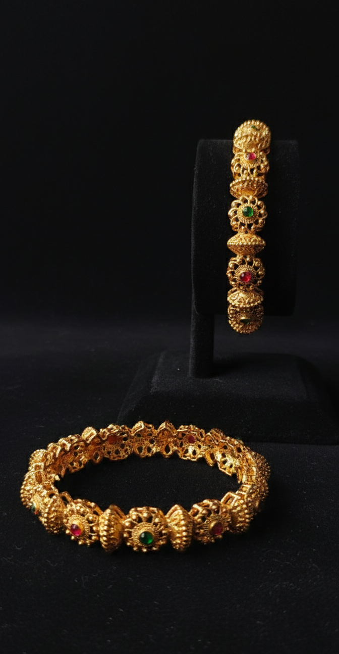 Rajwada Jadau Kadas (1 pair)
