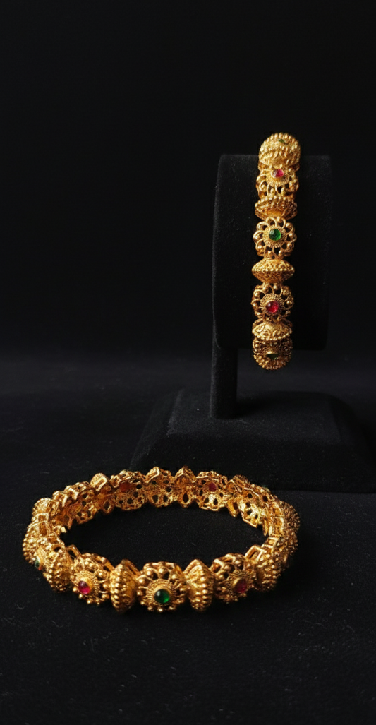 Rajwada Jadau Kadas (1 pair)