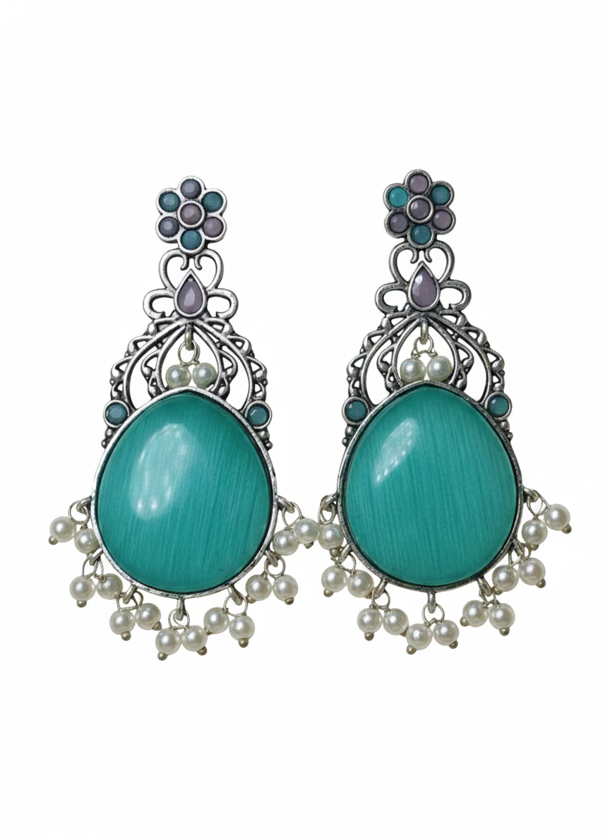 Antique Silver-plated Earrings