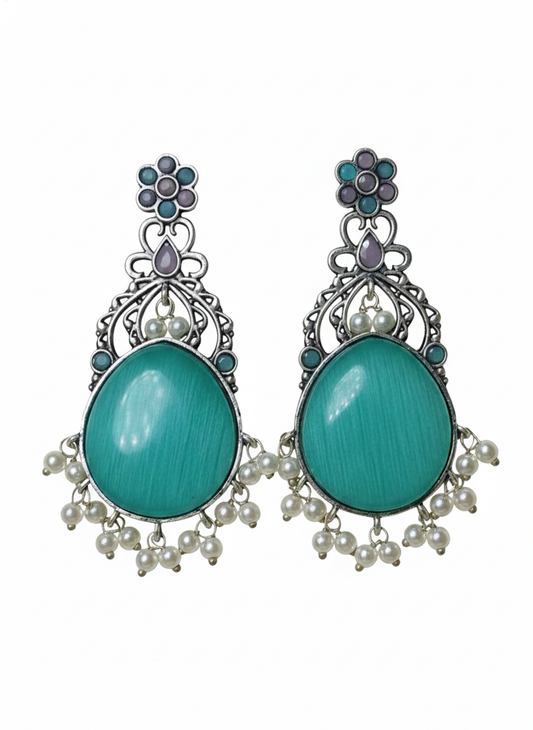 Antique Silver-plated Earrings