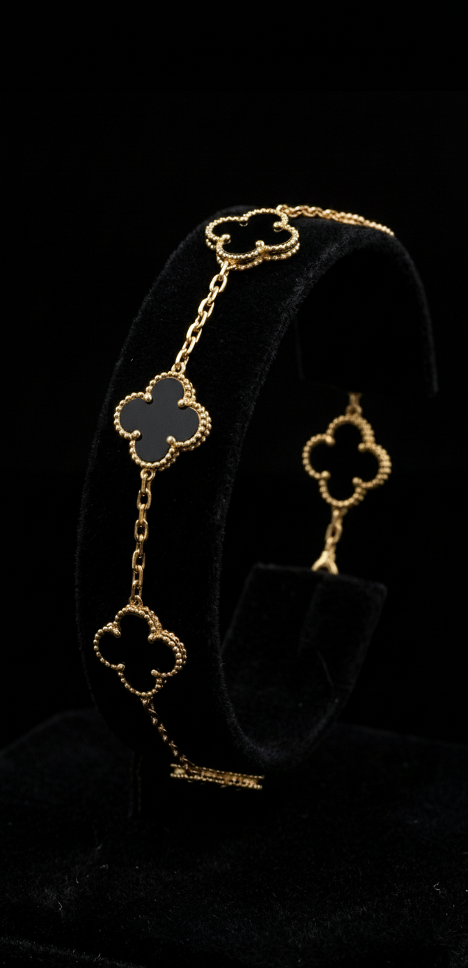 Viral Flower Bracelet (black)