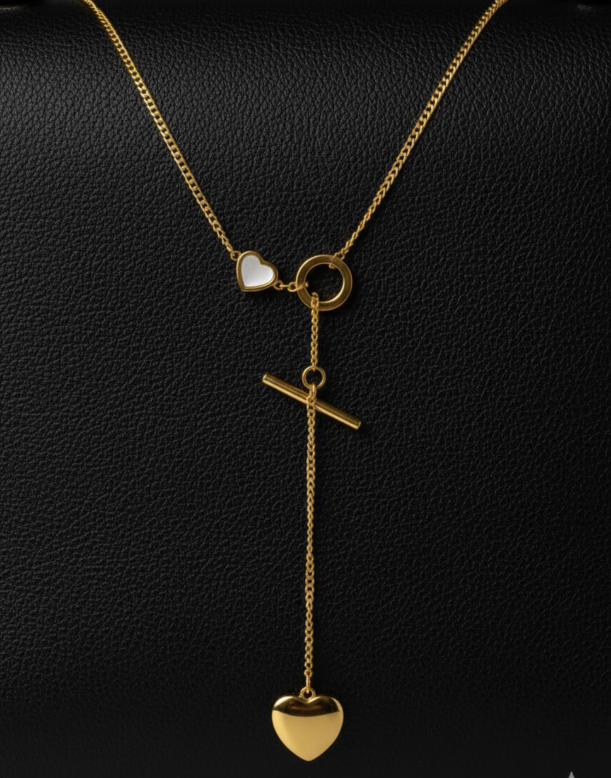 Lariat of my Heart (gold plated neckchain)