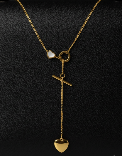 Lariat of my Heart (gold plated neckchain)