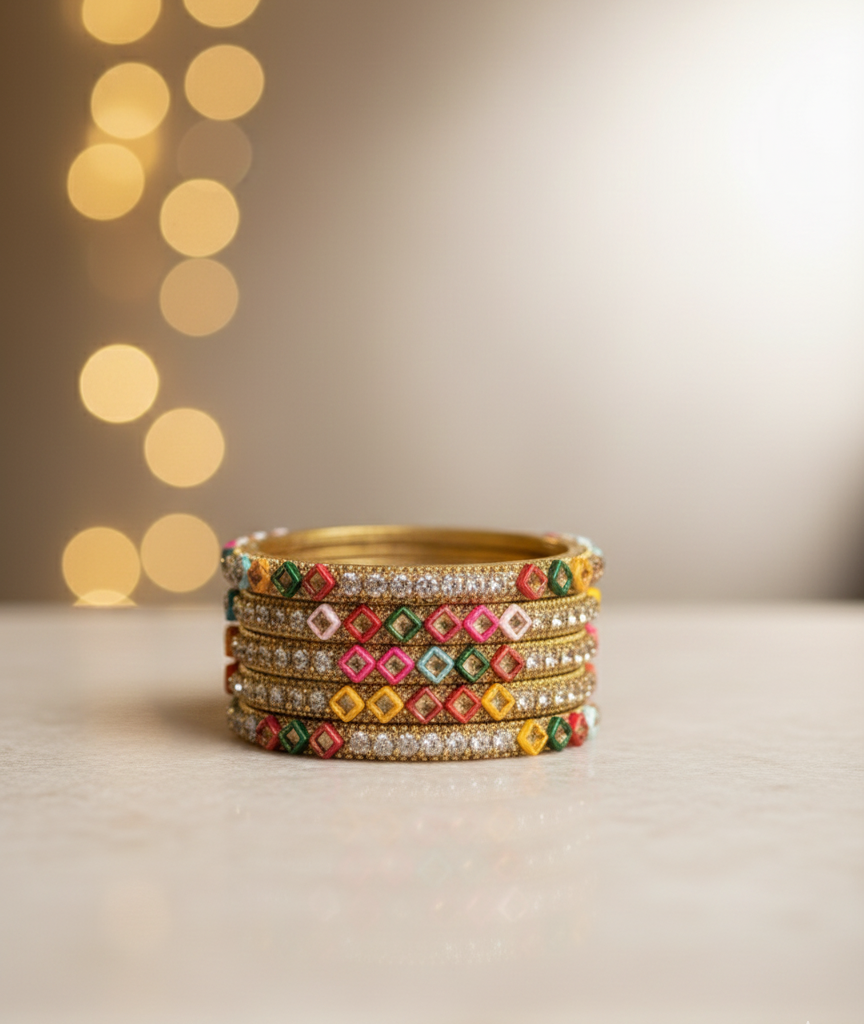 The Sajna's Sparkle (traditional bangles)