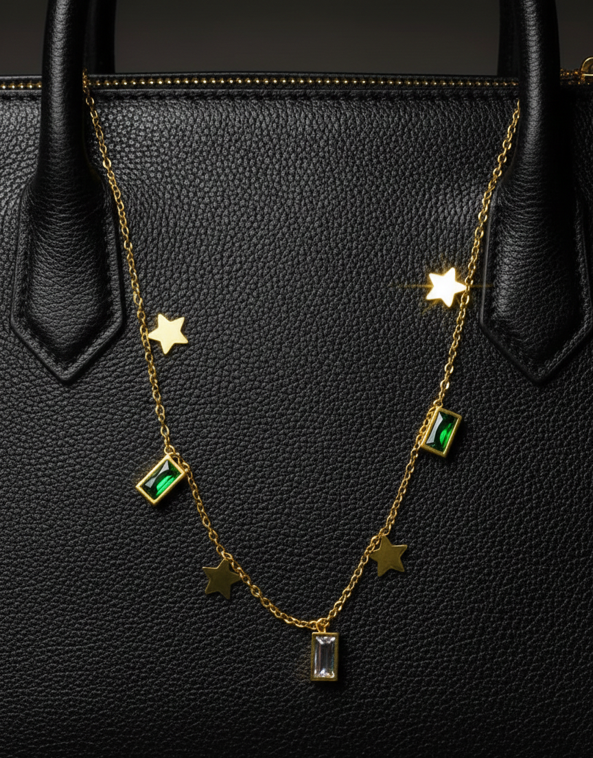 Emerald City Star Trail (multi color neckchain)