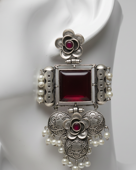 Antique Silver plated Earrings