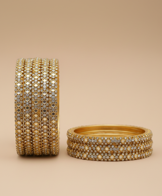 Golden Bangles  (2 pairs)