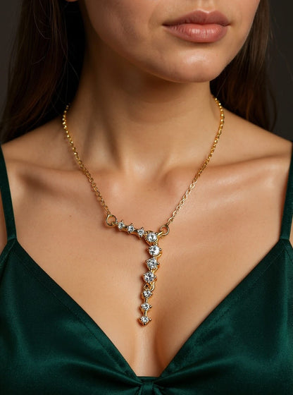 Dazzle Drop (gold plated neckchain)