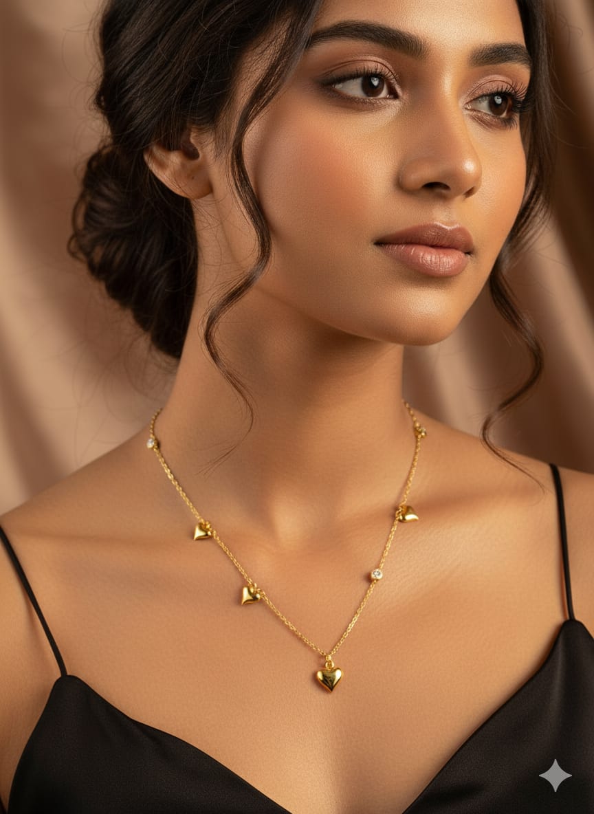 Main Character heart-shaped Chain