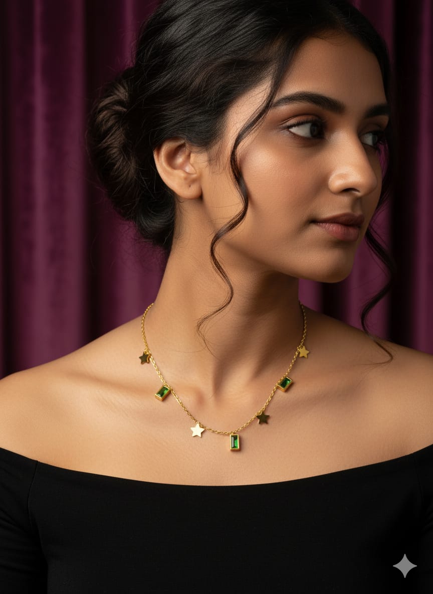 Emerald City Star Trail (multi color neckchain)